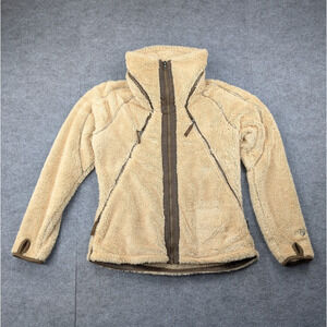 Kuhl Flight Jacket Womens Large Deep Pile Fleece Outdoors Hooded Hiking Utility